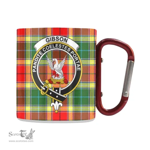 Scottish Gibbs Family Crest and Red - Green Tartan Personalized Coffee Mugs Scotland Gifts Scottish Plaid Tartan Plaid