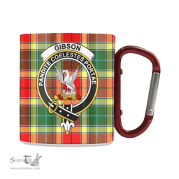 Scottish Gibbs Family Crest and Red - Green Tartan Personalized Coffee Mugs Scotland Gifts Scottish Plaid Tartan Plaid