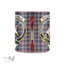 Scottish MacInvale Family Crest Personalized Coffee Mugs Scotland Gifts Scottish Plaid Tartan Plaid