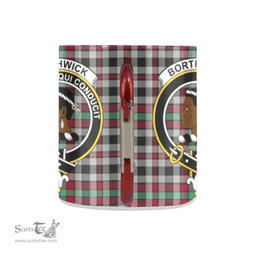 Scottish Borthwick Family Crest Personalized Coffee Mugs Scotland Gifts Scottish Plaid Tartan Plaid