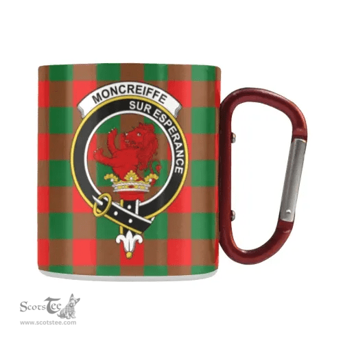 Scottish Moncrieffe Family Crest and Red - Green Tartan Personalized Coffee Mugs Scotland Gifts Scottish Plaid Tartan Plaid