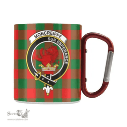Scottish Moncrieffe Family Crest and Red - Green Tartan Personalized Coffee Mugs Scotland Gifts Scottish Plaid Tartan Plaid