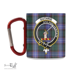 Scottish Guthrie Family Crest and Violet - Green Tartan Personalized Coffee Mugs Scotland Gifts Scottish Plaid Tartan Plaid