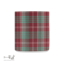 Scottish Crawford Family Crest and Red - Green Tartan Personalized Coffee Mugs Scotland Gifts Scottish Plaid Tartan Plaid