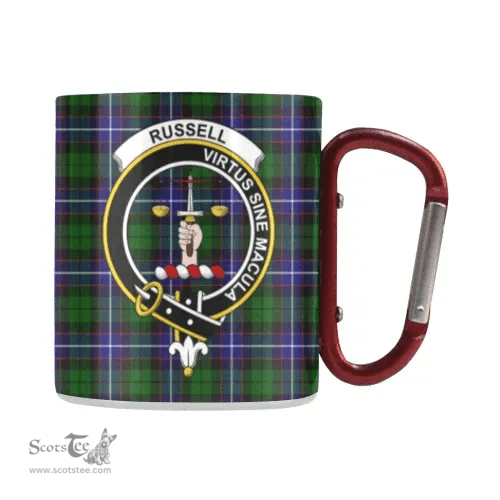 Scottish Russell Family Crest Personalized Coffee Mugs Scotland Gifts Scottish Plaid Tartan Plaid
