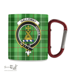Scottish Galloway District Family Crest and Green Tartan Personalized Coffee Mugs Scotland Gifts Scottish Plaid Tartan Plaid