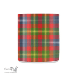 Scottish Forrester Family Crest and Red - Green Tartan Personalized Coffee Mugs Scotland Gifts Scottish Plaid Tartan Plaid