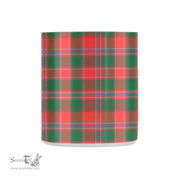 Scottish Dalziel Family Crest and Red - Green Tartan Personalized Coffee Mugs Scotland Gifts Scottish Plaid Tartan Plaid