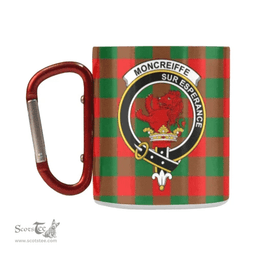 Scottish Moncrieffe Family Crest and Red - Green Tartan Personalized Coffee Mugs Scotland Gifts Scottish Plaid Tartan Plaid