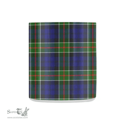 Scottish Colquhoun Family Crest and Blue - Green Tartan Personalized Coffee Mugs Scotland Gifts Scottish Plaid Tartan Plaid