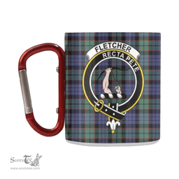 Scottish Fletcher Family Crest and Violet - Green Tartan Personalized Coffee Mugs Scotland Gifts Scottish Plaid Tartan Plaid