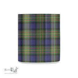 Scottish MacLaren Family Crest and Blue - Green Tartan Personalized Coffee Mugs Scotland Gifts Scottish Plaid Tartan Plaid