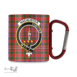 Scottish Macalister Family Crest and Red Tartan Personalized Coffee Mugs Scotland Gifts Scottish Plaid Tartan Plaid