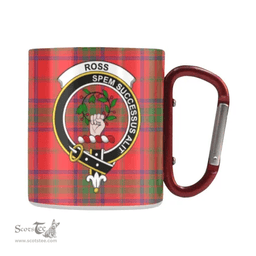 Scottish Ross Family Crest and Red Tartan Personalized Coffee Mugs Scotland Gifts Scottish Plaid Tartan Plaid