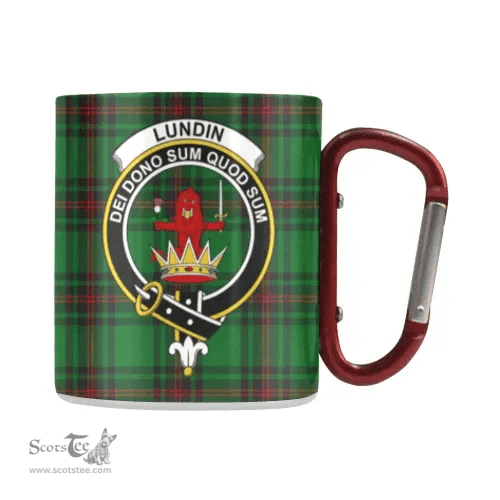 Scottish Lundin Family Crest Personalized Coffee Mugs Scotland Gifts Scottish Plaid Tartan Plaid