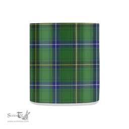 Scottish Henderson Family Crest and Green Tartan Personalized Coffee Mugs Scotland Gifts Scottish Plaid Tartan Plaid