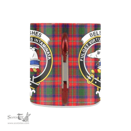 Scottish Belshes Family Crest Personalized Coffee Mugs Scotland Gifts Scottish Plaid Tartan Plaid
