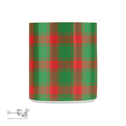 Scottish Middleton Family Crest and Green - Red Tartan Personalized Coffee Mugs Scotland Gifts Scottish Plaid Tartan Plaid