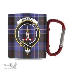 Scottish Dunlop Family Crest and Blue Tartan Personalized Coffee Mugs Scotland Gifts Scottish Plaid Tartan Plaid