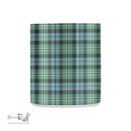 Scottish Melville Family Crest and Green Tartan Personalized Coffee Mugs Scotland Gifts Scottish Plaid Tartan Plaid