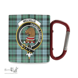 Scottish Melville Family Crest and Green Tartan Personalized Coffee Mugs Scotland Gifts Scottish Plaid Tartan Plaid