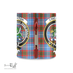 Scottish Crichton District Family Crest Personalized Coffee Mugs Scotland Gifts Scottish Plaid Tartan Plaid