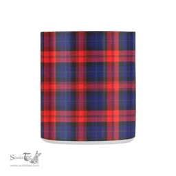Scottish Maclachlan Family Crest and Red - Blue Tartan Personalized Coffee Mugs Scotland Gifts Scottish Plaid Tartan Plaid