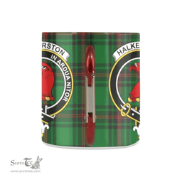Scottish Halkerston Family Crest Personalized Coffee Mugs Scotland Gifts Scottish Plaid Tartan Plaid