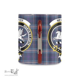 Scottish Nevoy Family Crest Personalized Coffee Mugs Scotland Gifts Scottish Plaid Tartan Plaid