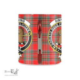 Scottish Binning Family Crest Personalized Coffee Mugs Scotland Gifts Scottish Plaid Tartan Plaid