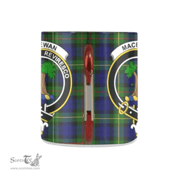 Scottish Macewan Family Crest Personalized Coffee Mugs Scotland Gifts Scottish Plaid Tartan Plaid
