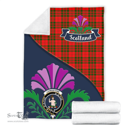 Scottish Livingstone Clant Tartan Blanket - Crest Scotland Thistle Scottish Plaid Tartan Plaid