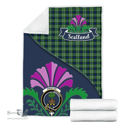 Scottish Swinton Clant Tartan Blanket - Crest Scotland Thistle Scottish Plaid Tartan Plaid