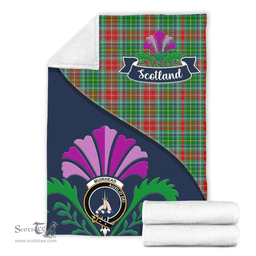 Scottish Muirhead Clant Tartan Blanket - Crest Scotland Thistle Scottish Plaid Tartan Plaid
