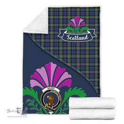 Scottish Baird Clant Tartan Blanket - Crest Scotland Thistle Scottish Plaid Tartan Plaid