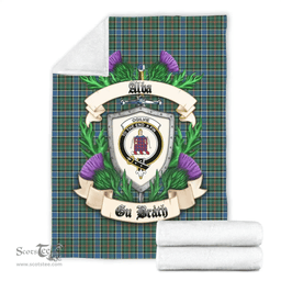 Scottish Ogilvie Hunting Ancient Clan Tartan Blanket - Crest Thistle Style Scottish Plaid Tartan Plaid