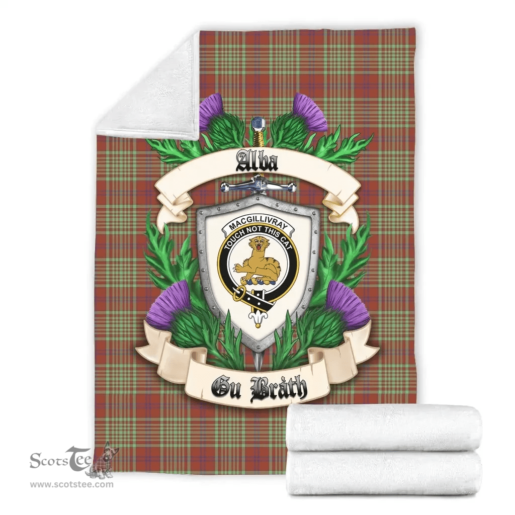 Scottish MacGillivray Hunting Ancient Clan Tartan Blanket - Crest Thistle Style Scottish Plaid Tartan Plaid
