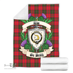 Scottish Stewart of Appin Modern Clan Tartan Blanket - Crest Thistle Style Scottish Plaid Tartan Plaid