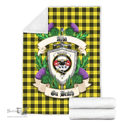 Scottish MacLeod of Lewis Modern Clan Tartan Blanket - Crest Thistle Style Scottish Plaid Tartan Plaid