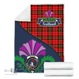Scottish Brodie Clant Tartan Blanket - Crest Scotland Thistle Scottish Plaid Tartan Plaid