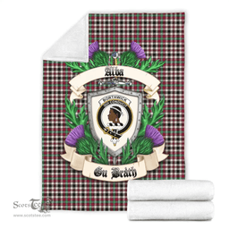 Scottish Borthwick Dress Ancient Clan Tartan Blanket - Crest Thistle Style Scottish Plaid Tartan Plaid