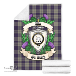 Scottish Cunningham Dress Blue Dancers Clan Tartan Blanket - Crest Thistle Style Scottish Plaid Tartan Plaid