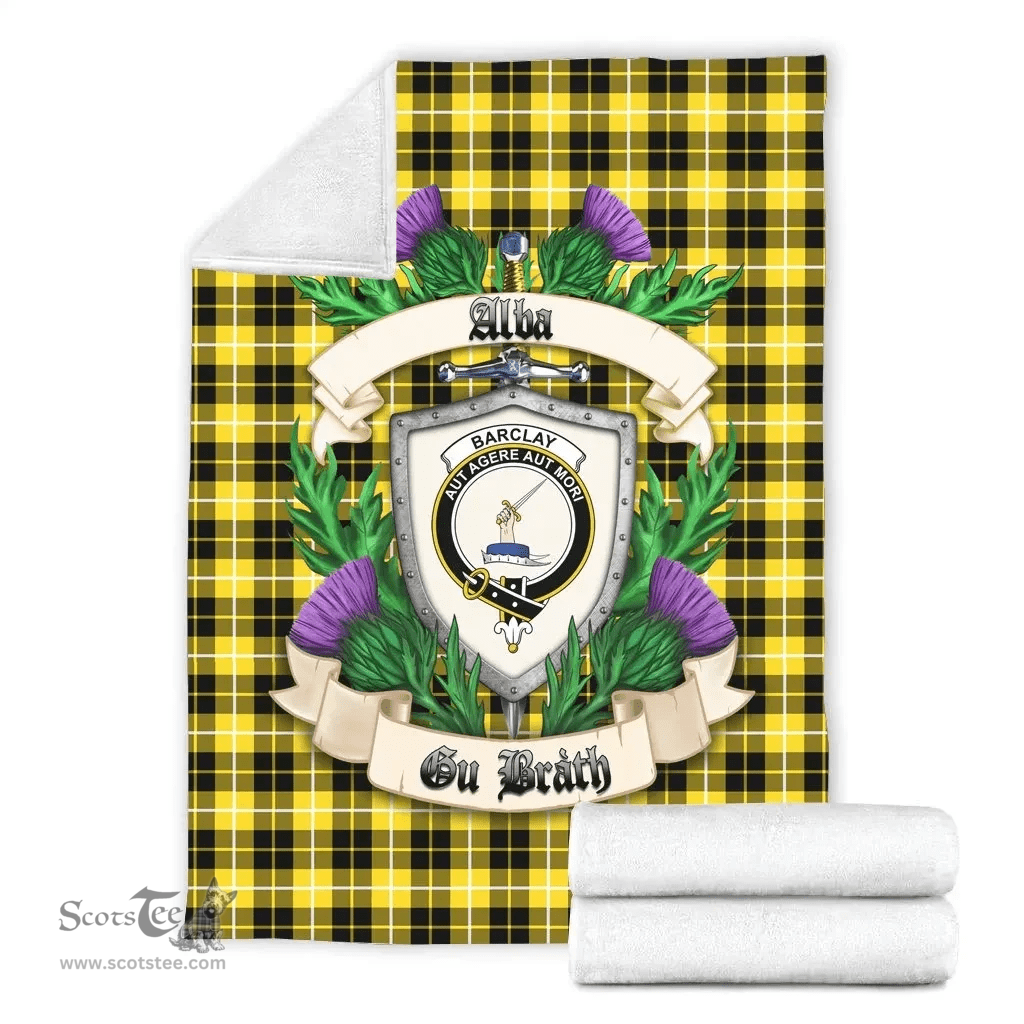 Scottish Barclay Dress Modern Clan Tartan Blanket - Crest Thistle Style Scottish Plaid Tartan Plaid
