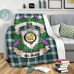 Scottish Campbell Dress Clan Tartan Blanket - Crest Thistle Style Scottish Plaid Tartan Plaid