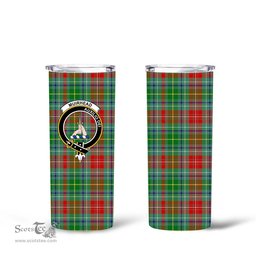 Scottish Muirhead Clan Tartan Tumbler - Tall Glitter Tumbler Scottish Plaid Tartan Plaid