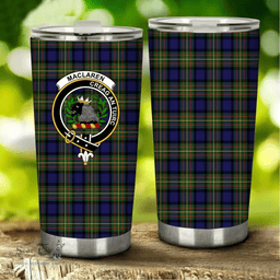 Scottish MacLaren Clan Tartan Tumbler - Stainless Steel Glitter Tumbler Scottish Plaid Tartan Plaid