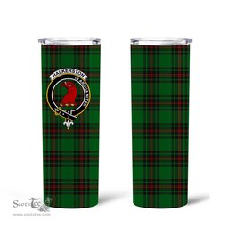 Scottish Halkerston Clan Tartan Tumbler - Tall Glitter Tumbler Scottish Plaid Tartan Plaid