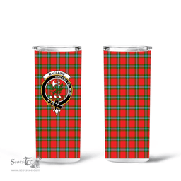 Scottish MACLAINE OF LOCH BULE Clan Tartan Tumbler - Tall Glitter Tumbler Scottish Plaid Tartan Plaid