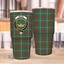 Scottish Gayre Clan Tartan Tumbler - Stainless Steel Glitter Tumbler Scottish Plaid Tartan Plaid