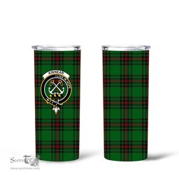 Scottish Kinnear Clan Tartan Tumbler - Tall Glitter Tumbler Scottish Plaid Tartan Plaid